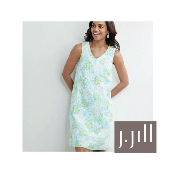 J. Jill Dresses & Skirts - J. Jill Love Linen Dress sea turtles sz L